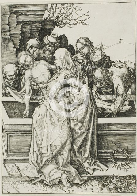 The Entombment, c. 1480. Creator: Martin Schongauer.