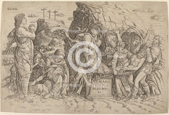 The Entombment, c. 1509. Creator: Giovanni Antonio da Brescia.