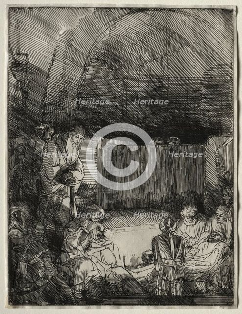 The Entombment, c. 1654. Creator: Rembrandt van Rijn (Dutch, 1606-1669).