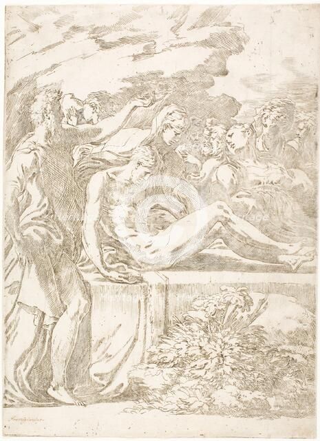 The Entombment, c.1525-35. Creator: Parmigianino.