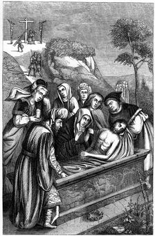The Entombment c15th century (1849).Artist: Plon Freres