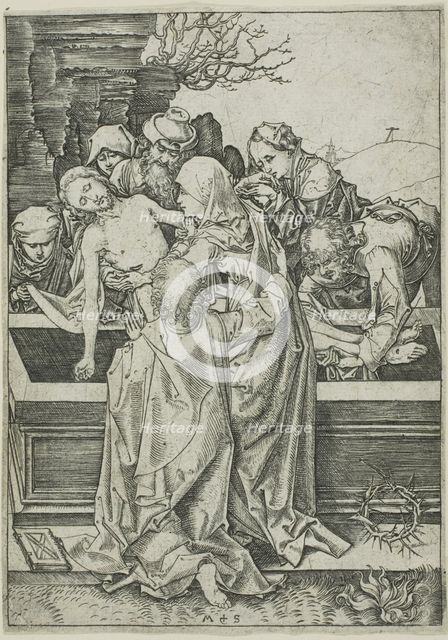The Entombment, from The Passion, n.d. Creator: Martin Schongauer.
