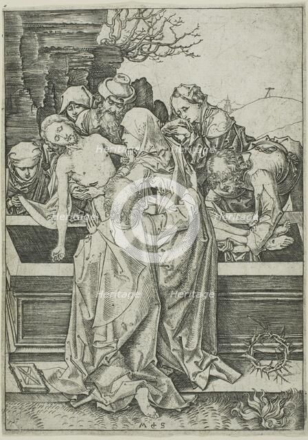 The Entombment, from The Passion, n.d. Creator: Martin Schongauer.