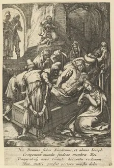 The Entombment, from The Passion of Christ, mid 17th century. Creator: Nicolas Cochin