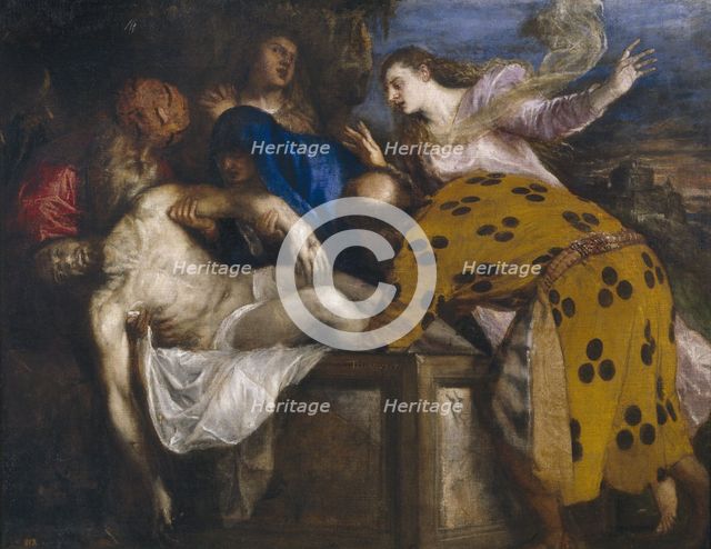 The Entombment of Christ, 1572. Artist: Titian (1488-1576)