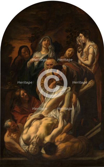 The Entombment of Christ, 1665. Creator: Jordaens, Jacob (1593-1678).