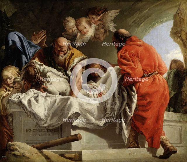The Entombment of Christ, 1772. Artist: Tiepolo, Giandomenico (1727-1804)