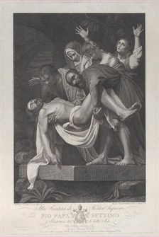 The Entombment of Christ, 1817. Creator: Ignazio di Paolo Bonajuti