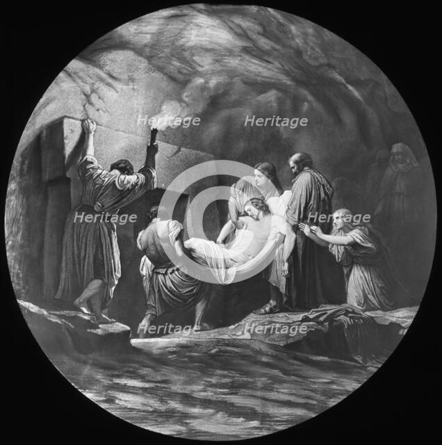 The entombment of Christ, 19th or 20th century.  Artist: Newton & Co