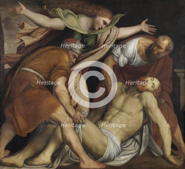 The Entombment of Christ, c. 1560. Creator: Gambara, Lattanzio (c. 1530-1574).