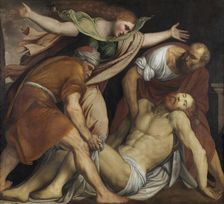 The Entombment of Christ, c. 1560. Creator: Gambara, Lattanzio (c. 1530-1574)