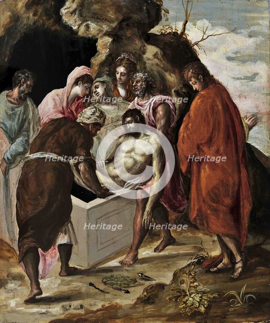 The Entombment of Christ, c1570. Creator: El Greco, Dominico (1541-1614).