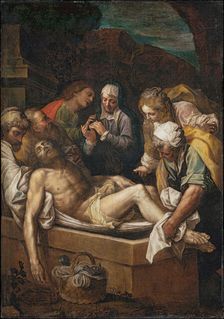 The Entombment of Christ, ca 1585-1590 . Creator: Gambara, Lattanzio (c. 1530-1574)