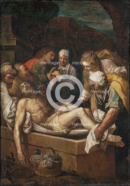 The Entombment of Christ, ca 1585-1590 . Creator: Gambara, Lattanzio (c. 1530-1574).