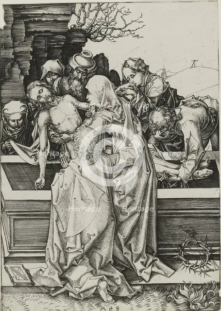 The Entombment, late 15th century. Artist: Martin Schongauer.