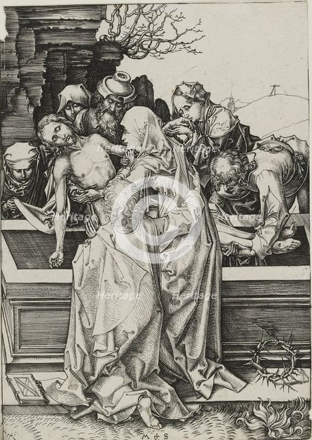 The Entombment, late 15th century. Artist: Martin Schongauer.