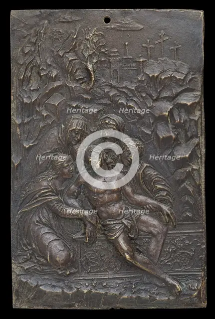 The Entombment, late 15th - early 16th century. Creator: Moderno.