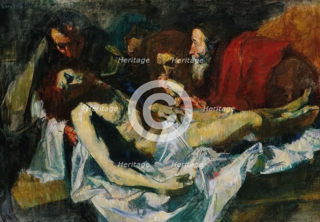 The Entombment, probably 1906. Creator: Ludvig Karsten.