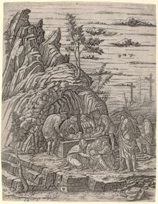 The Entombment with Three Birds, c.1500/1504. Creator: Giovanni Antonio da Brescia