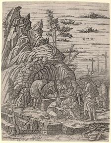 The Entombment with Three Birds, c.1500/1504. Creator: Giovanni Antonio da Brescia