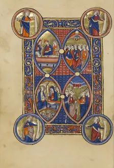 The Entombment: The Women at the Tomb: The Ascension: Pentecost, about 1250-1260. Creator: Unknown