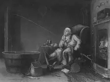 The Enthusiast (‘The Gouty Angler’) 1850. Artist: HG Beckwith