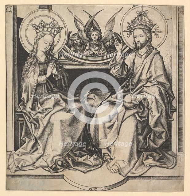 The Enthronement of the Virgin, ca. 1435-1491. Creator: Martin Schongauer.