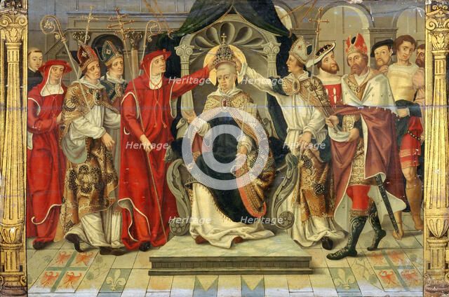 The enthronement of Pope Celestine V in 1294, Second Quarter of the 16th cen. Creator: Anonymous.