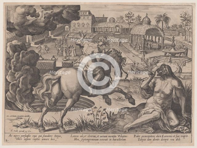 The Enticement of Luxury, from The Course of Human Life, 1570. Creator: Pieter Furnius.
