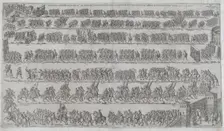 The entry of Marcantonio Colonna and the Christian army in Rome after victory at the battl..., 1571. Creator: Unknown
