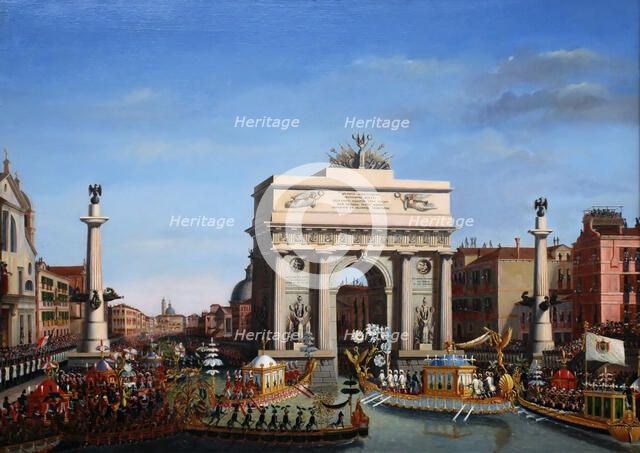 The Entry of Napoleon into Venice on the 29th of November 1807. Artist: Borsato, Giuseppe (1771-1849)