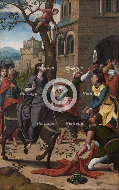 The Entry of Christ into Jerusalem, ca 1533-1534. Artist: Coecke van Aelst, Pieter, the Elder (1502-1550)