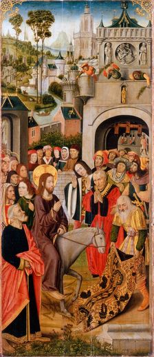 The Entry of Christ into Jerusalem second half of the 15th century. Creator: Master of the Thuison Altarpiece (active 15th century)