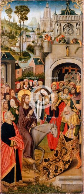 The Entry of Christ into Jerusalem', second half of the 15th century. Creator: Master of the Thuison Altarpiece (active 15th century).