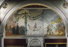 The Entry of King Gustav Vasa of Sweden into Stockholm, 1523, 1908. Creator: Carl Larsson