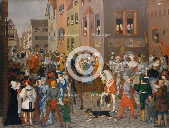 The Entry of King Rudolf of Habsburg into Basel in 1273, 1808-1810. Creator: Franz Pforr.