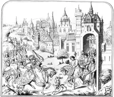 The entry of Queen Isabel into Paris, 15th century (1849)
