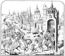 The entry of Queen Isabel into Paris, 15th century (1849)
