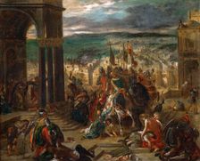 The Entry of the Crusaders in Constantinople. Artist: Delacroix, Eugène (1798-1863)