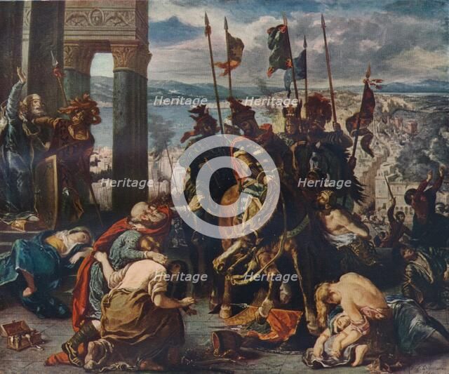 The Entry of the Crusaders Into Constantinople, 1840, (1911). Creator: Eugene Delacroix.