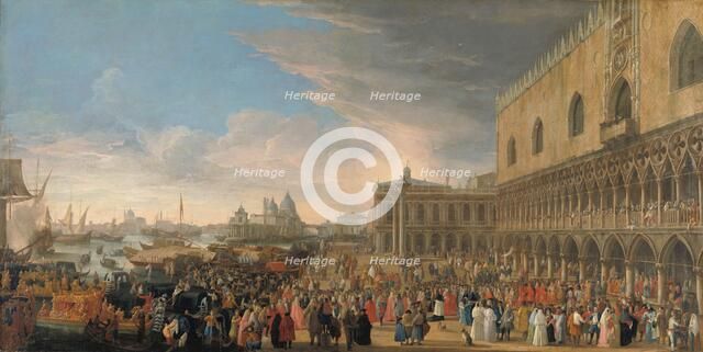 The Entry of the French Ambassador into Venice in 1706, 1706-1708. Creator: Luca Carlevarijs.
