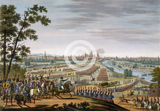 The entry of the French into Moscow, 14th September 1812. Creator: Edme Bovinet.