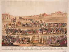 The Entry of the Sultan Selim III to the Girding the Sabre on 13 April 1789, 1789. Artist: Loeschenkohl, Johann Hieronymus (1753-1807)
