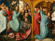 The Entry into Jerusalem, 1501. Creators: Hans Holbein the Elder, Jesus Christ