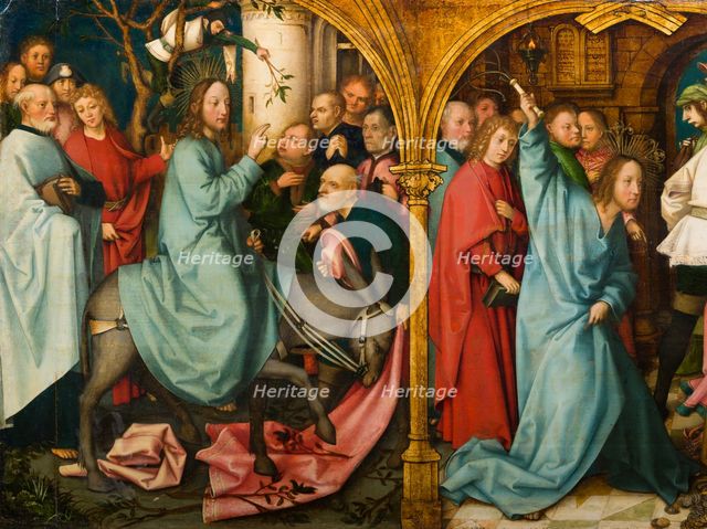 The Entry into Jerusalem, 1501. Creators: Hans Holbein the Elder, Jesus Christ.