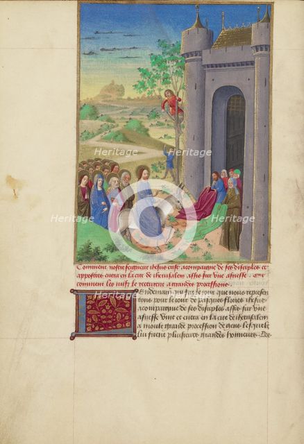 The Entry into Jerusalem, about 1480-1490. Creator: Master of Guillaume Lambert.