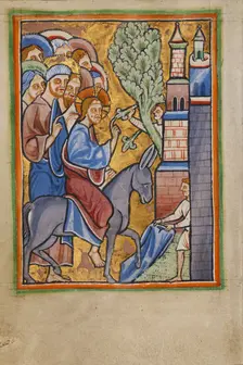 The Entry into Jerusalem, about 1190-1200. Creator: Unknown