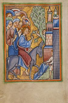 The Entry into Jerusalem, about 1190-1200. Creator: Unknown