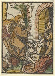 The Entry into Jerusalem, from Das Plenarium, 1517. Creator: Hans Schäufelein the Elder