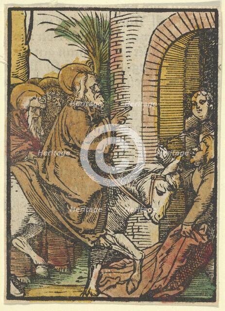The Entry into Jerusalem, from Das Plenarium, 1517. Creator: Hans Schäufelein the Elder.